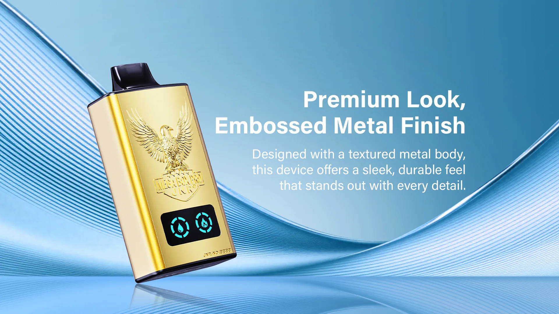 JNR Mega Box Pro 50000 Züge Einweg E-Zigarette Metal-Design